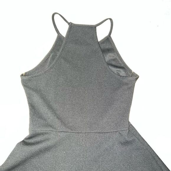 Olivia Rae, Black Textured Fit & Flare Dress Sleeveless Racerback Women’s Medium - Picture 4 of 10